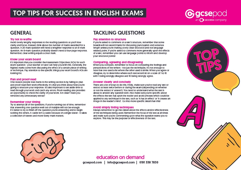 GCSE English Tips